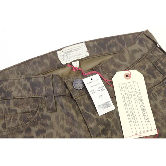 Current/Elliott Women's Ankle Skinny Coated Jeans Army Dirty Paws Sz 25 NWT $218 - Picture 4 of 4
